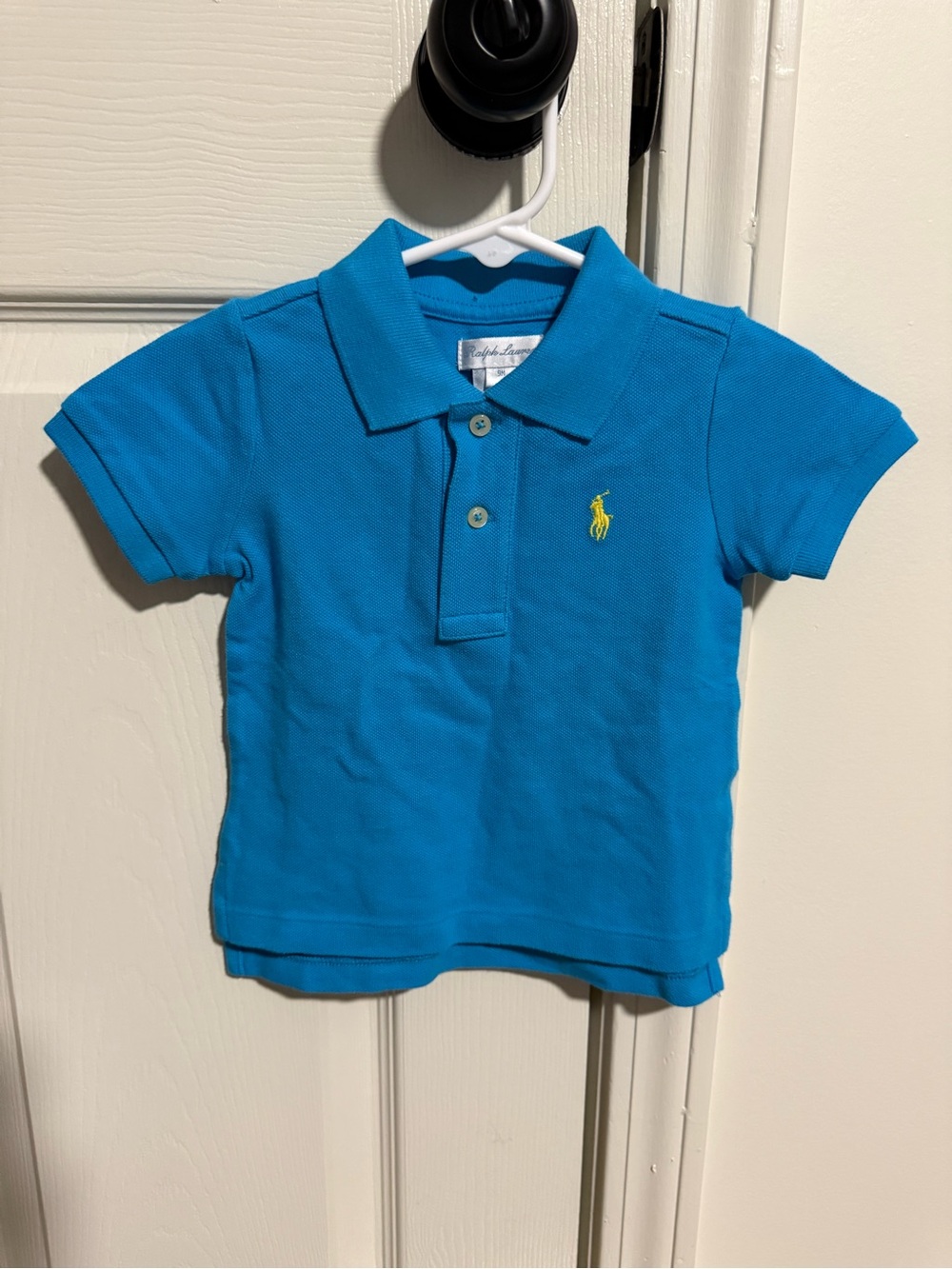 Ralph Lauren Toddler Polo in Bright Blue with Yellow Pony